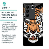 Angry Tiger Glass Case For Vivo V27 5G