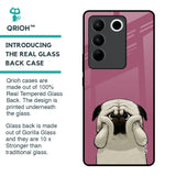 Funny Pug Face Glass Case For Vivo V27 5G