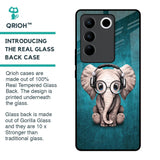 Adorable Baby Elephant Glass Case For Vivo V27 5G