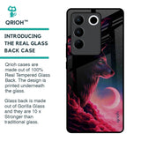 Moon Wolf Glass Case for Vivo V27 5G