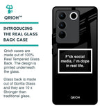 Dope In Life Glass Case for Vivo V27 5G