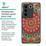 Elegant Mandala Glass Case for Vivo V27 5G