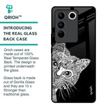 Kitten Mandala Glass Case for Vivo V27 5G