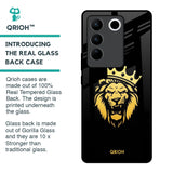 Lion The King Glass Case for Vivo V27 5G