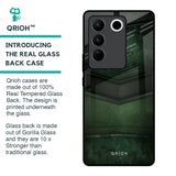 Green Leather Glass Case for Vivo V27 5G