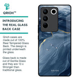 Deep Ocean Marble Glass Case for Vivo V27 5G