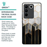 Tricolor Pattern Glass Case for Vivo V27 5G