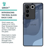 Navy Blue Ombre Glass Case for Vivo V27 5G