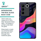 Colorful Fluid Glass Case for Vivo V27 5G