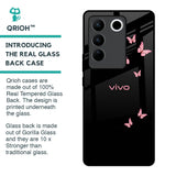 Fly Butterfly Glass Case for Vivo V27 5G