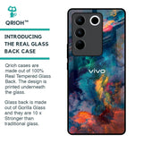 Colored Storm Glass Case for Vivo V27 5G