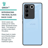 Pastel Sky Blue Glass Case for Vivo V27 5G