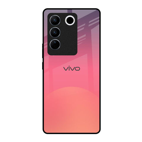 Sunset Orange Vivo V27 5G Glass Cases & Covers Online