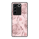 Shimmer Roses Vivo V27 5G Glass Cases & Covers Online