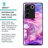 Cosmic Galaxy Glass Case for Vivo V27 5G