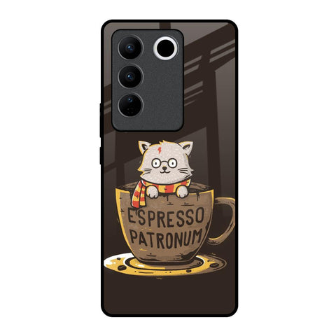 Tea With Kitty Vivo V27 Pro 5G Glass Back Cover Online