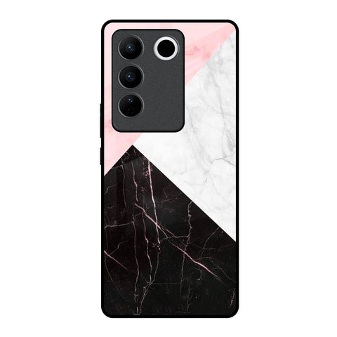 Marble Collage Art Vivo V27 Pro 5G Glass Back Cover Online