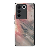 Pink And Grey Marble Vivo V27 Pro 5G Glass Back Cover Online