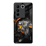 Aggressive Lion Vivo V27 Pro 5G Glass Back Cover Online