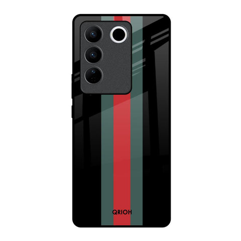 Vertical Stripes Vivo V27 Pro 5G Glass Back Cover Online