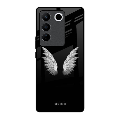 White Angel Wings Vivo V27 Pro 5G Glass Back Cover Online