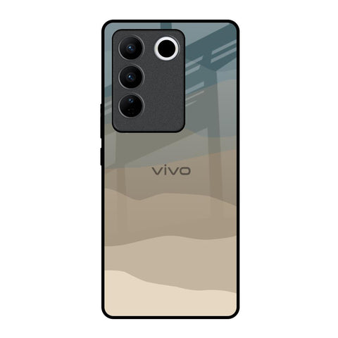 Abstract Mountain Pattern Vivo V27 Pro 5G Glass Back Cover Online