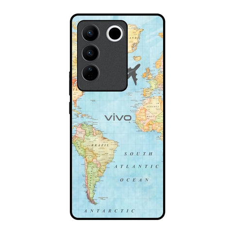 Fly Around The World Vivo V27 Pro 5G Glass Back Cover Online