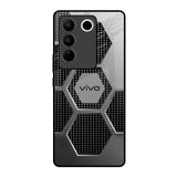 Hexagon Style Vivo V27 Pro 5G Glass Back Cover Online