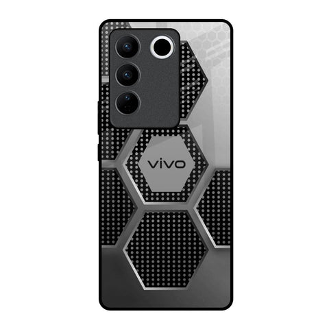 Hexagon Style Vivo V27 Pro 5G Glass Back Cover Online