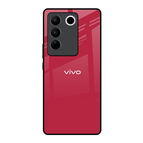 Solo Maroon Vivo V27 Pro 5G Glass Back Cover Online