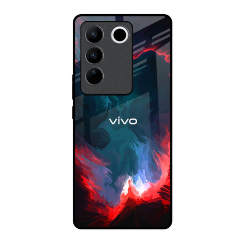 Brush Art Vivo V27 Pro 5G Glass Back Cover Online