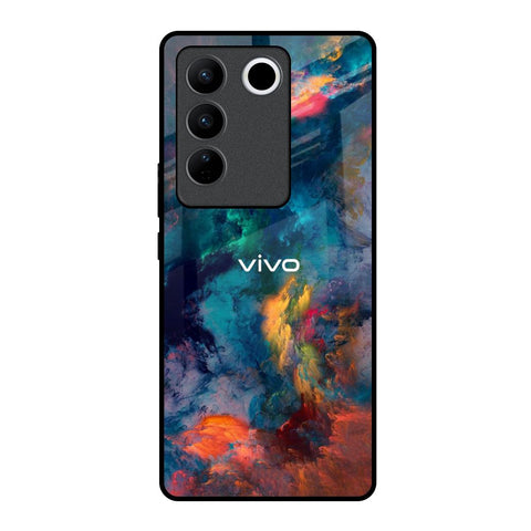 Colored Storm Vivo V27 Pro 5G Glass Back Cover Online