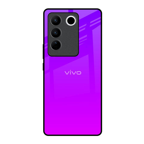 Purple Pink Vivo V27 Pro 5G Glass Back Cover Online