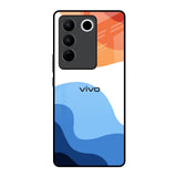 Wavy Color Pattern Vivo V27 Pro 5G Glass Back Cover Online