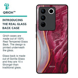 Crimson Ruby Glass Case for Vivo V27 Pro 5G