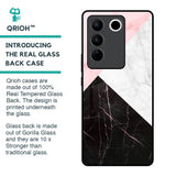 Marble Collage Art Glass Case For Vivo V27 Pro 5G