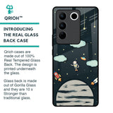 Astronaut Dream Glass Case For Vivo V27 Pro 5G