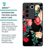 Floral Bunch Glass Case For Vivo V27 Pro 5G