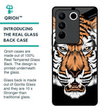 Angry Tiger Glass Case For Vivo V27 Pro 5G