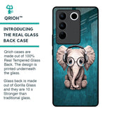 Adorable Baby Elephant Glass Case For Vivo V27 Pro 5G