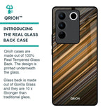 Diagonal Slash Pattern Glass Case for Vivo V27 Pro 5G