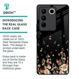 Floating Floral Print Glass Case for Vivo V27 Pro 5G