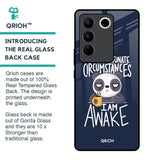 Struggling Panda Glass Case for Vivo V27 Pro 5G