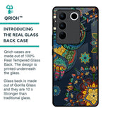 Owl Art Glass Case for Vivo V27 Pro 5G