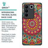 Elegant Mandala Glass Case for Vivo V27 Pro 5G