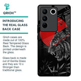 Red Moon Tiger Glass Case for Vivo V27 Pro 5G