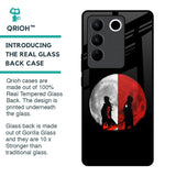 Anime Red Moon Glass Case for Vivo V27 Pro 5G