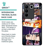 Anime Eyes Glass Case for Vivo V27 Pro 5G