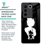 Monochrome Goku Glass Case for Vivo V27 Pro 5G