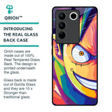 Monkey Wpap Pop Art Glass Case for Vivo V27 Pro 5G